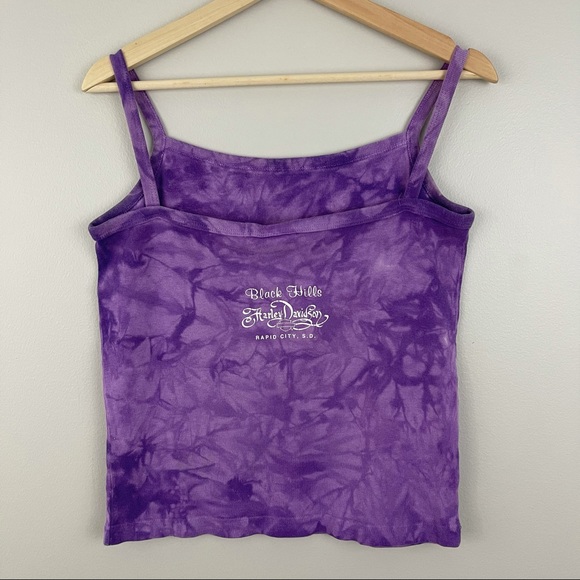 HARLEY-DAVIDSON Purple Tie Dye Sturgis Black Hills Rally Rapid City S.D Tank Top - Picture 5 of 8